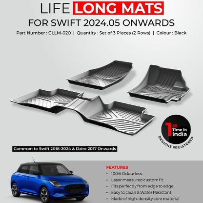 Life Long Mats For Maruti Suzuki Swift - Model 2024 Onwards