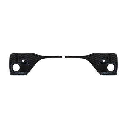 Black car interior trim piece on a white background