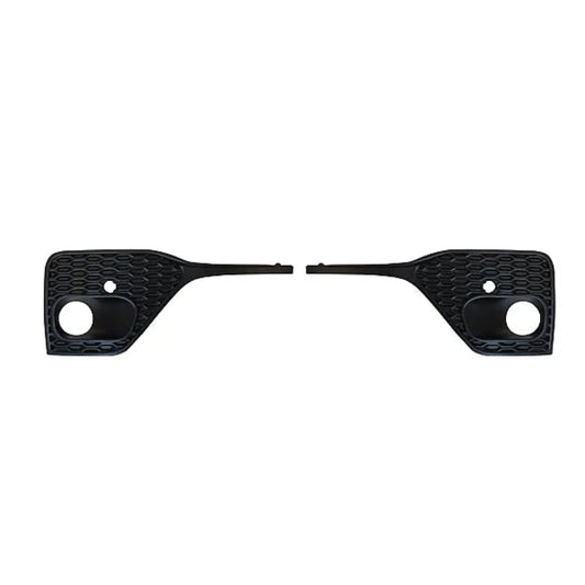 Black car interior trim piece on a white background