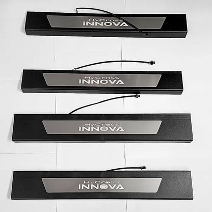 LED Illuminated Door Scuff Plates For Hycross- Model 2022 Onwards
