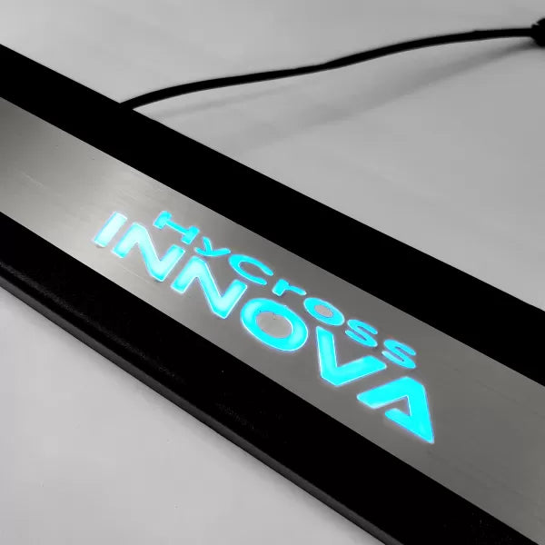 LED Illuminated Door Scuff Plates For Hycross- Model 2022 Onwards