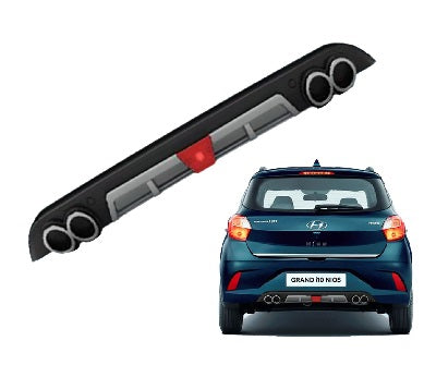 Rear ABS Diffuser for Hyundai Grand I10 Nios - Model 2019 Onwards
