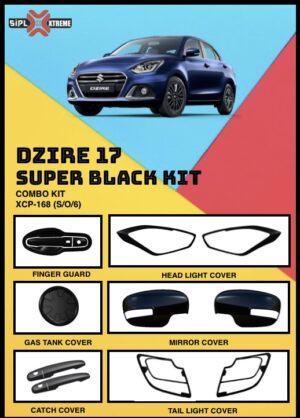 Maruti Suzuki Dzire 2017-19 Super black finish combo kit