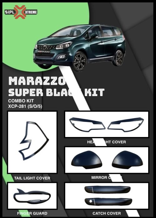 Mahindra Marazzo Super black finish combo kit