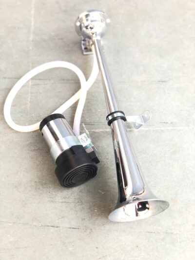 Chrome finish trumpet pressure horn kit