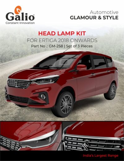 Chrome Finish Head Lamp kit for Maruti Suzuki Ertiga