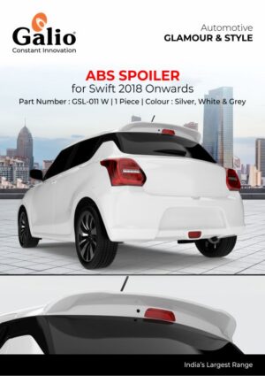 Maruti Suzuki Swift white colour ABS Spoiler