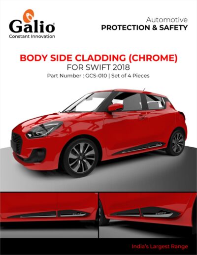 Body Side Cladding Chrome painted for Maruti Suzuki Swift