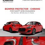 Maruti Suzuki Swift Bumper Protector - Chrome