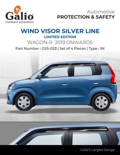 Chrome Line door visor for Maruti Suzuki Wagon-R