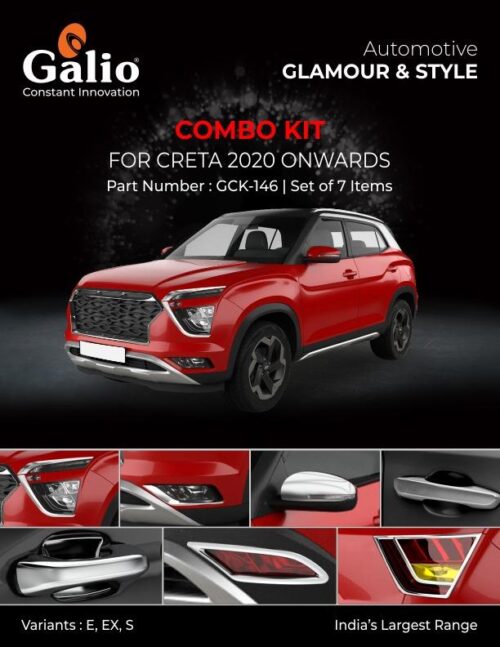 Hyundai Creta chrome finish combo kit