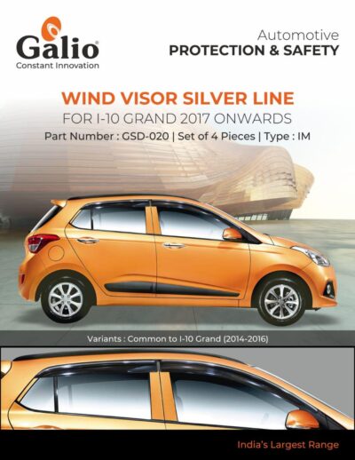 Chrome Line Visor for Hyundai I10 Grand