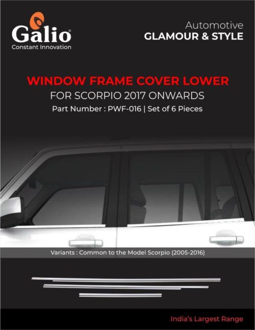Window Frame Cover Lower for Mahindra Scorpio