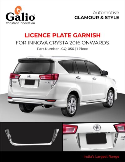 Toyota Innova – Licence Plate Garnish