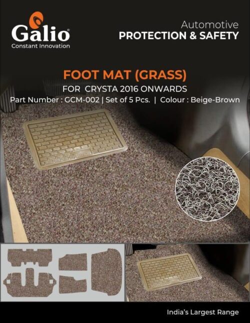 grass foot mats for Toyota Innova Crysta