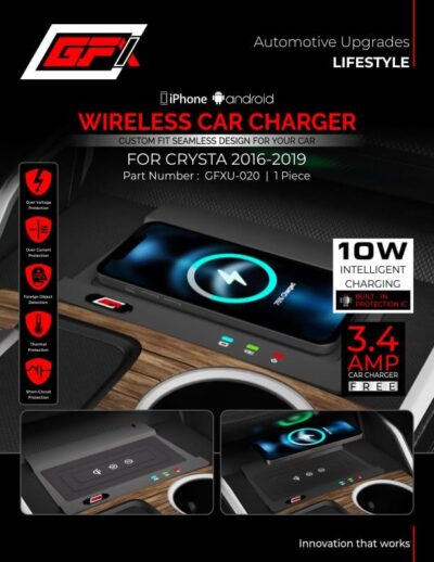 Wireless Car Charger for Toyota Innova Crysta