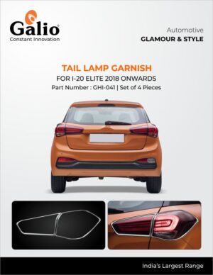 Hyundai I20 Elite chrome finish Tail Lamp Garnish
