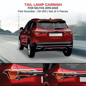 KIA Seltos Tail Lamp Garnish - Chrome Finish