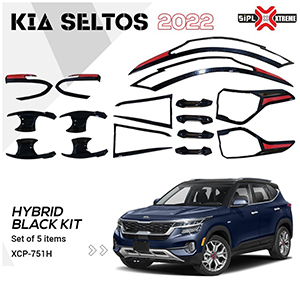 KIA Seltos hybrid Super black finish combo kit