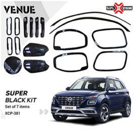 Hyundai Venue Super black finish combo kit