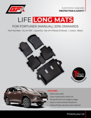 life long floor mats for Toyota Fortuner Manual