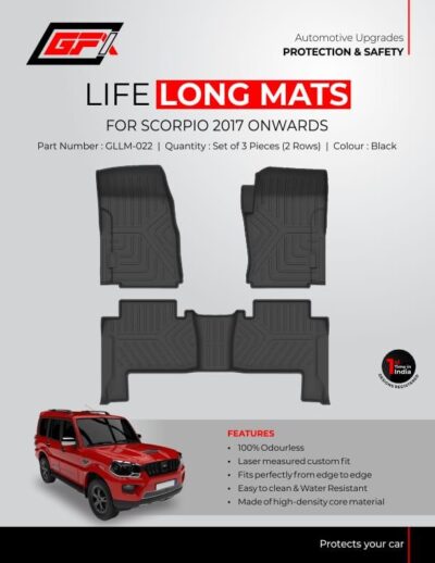 life long floor mats for Mahindra Scorpio