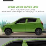 Maruti Suzuki Alto 800- Wind Visor - Silver Line - IM (Medium)