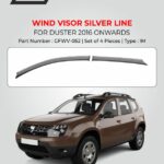 Renault Duster - Wind Visor Silver Line - 2016 Onwards