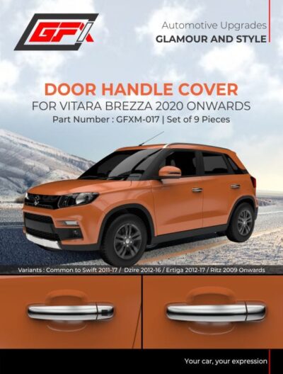 Chrome finish Door Handle cover for Maruti Suzuki Brezza 2020