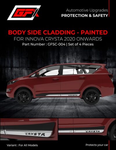 Body Side Cladding and painted for Toyota Innova Crysta