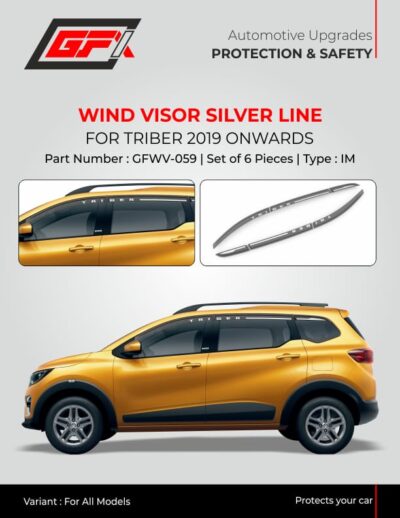 Silver Line Wind Visor for Renault Triber