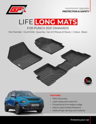 life long floor mats for Manual Tata Punch