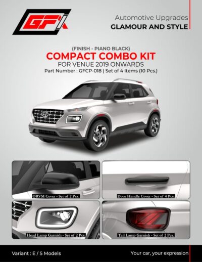 Hyundai Venue Compact Chrome Finish Combo Kit