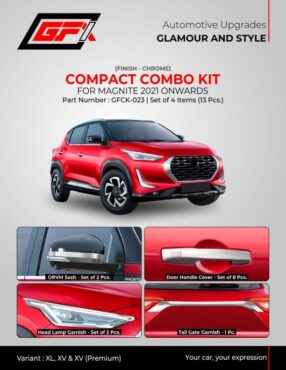 Nissan Magnite 2020 chrome finish compact combo kit