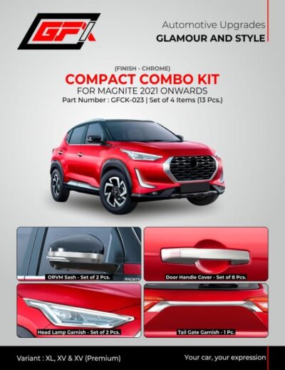 Nissan Magnite 2020 chrome finish compact combo kit