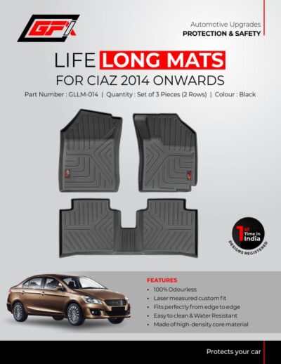 life long floor mats for Maruti Suzuki Ciaz 2014