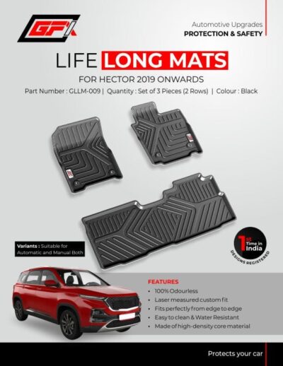 life long floor mats for MG Hector 2019