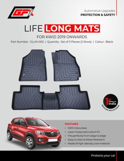 life long floor mats for Renault Kwid 2019