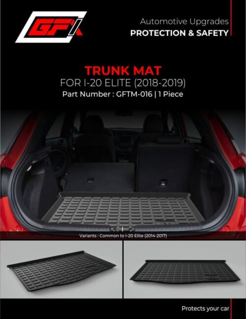 Trunk floor Mats for Hyundai I20 Elite 2018-19