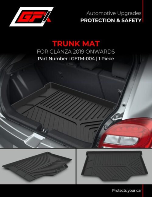 premium quality trunk mats for Toyota Glanza 2019
