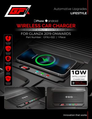 Wireless Car Charger for Toyota Glanza 2019