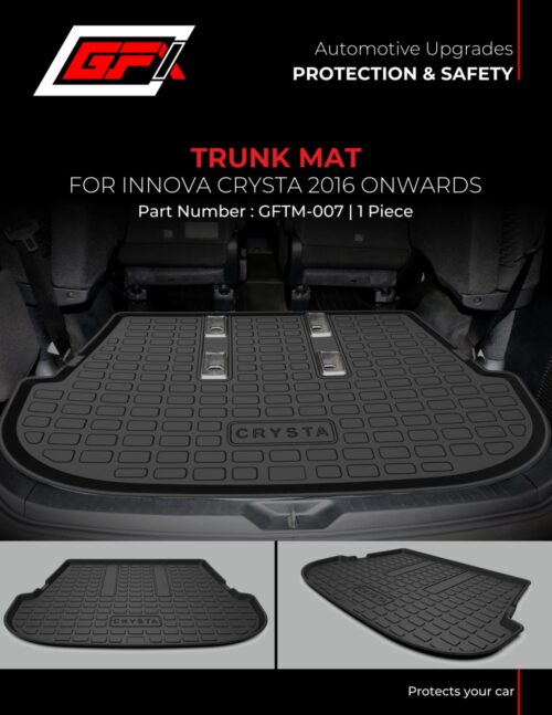 premium quality trunk mats for Toyota Innova Crysta