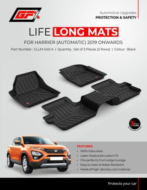 life long floor mats for Automatic Tata Harrier