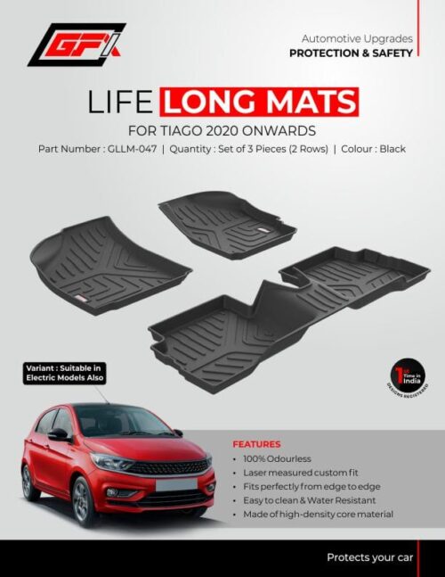 life long floor mats for Tata Tiago 2020
