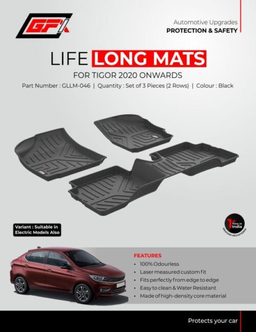life long floor mats for Tata Tigor 2020