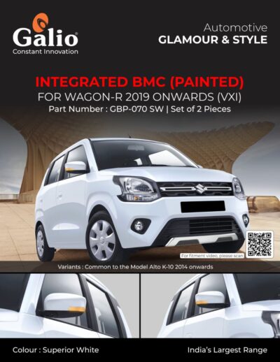 Maruti Suzuki Wagon-R Chrome Finish Integrated Blinking ORVM Cover