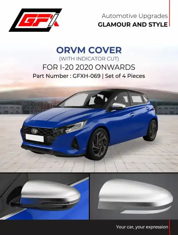 Hyundai I 20 ORVM Cover With Indicator Cut