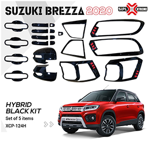 Maruti Suzuki Brezza 2020 hybrid black finish combo kit