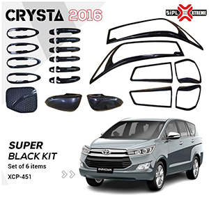 Toyota Crysta 2016 Hybrid Super Black Finish combo kit