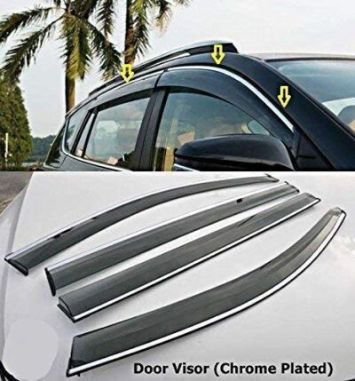 Chrome line door visor for KIA Seltos